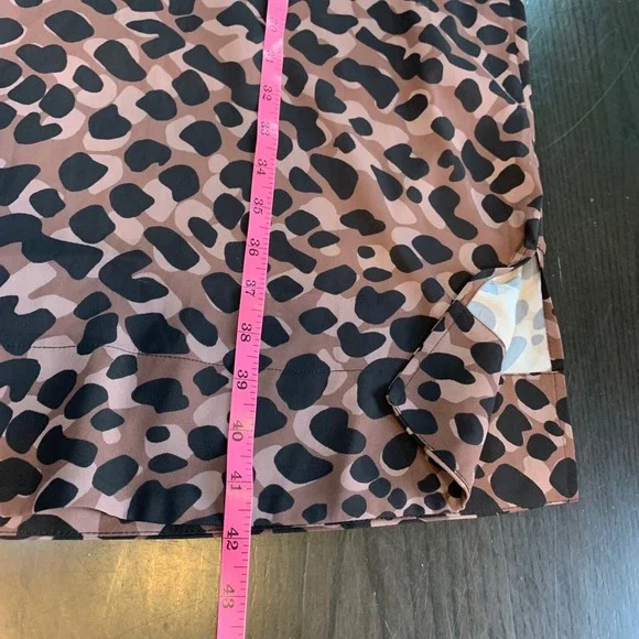 Black Label by Chico's XS Animal Print Dress Black Wedding Guest Church Mob Wife - Picture 12 of 13